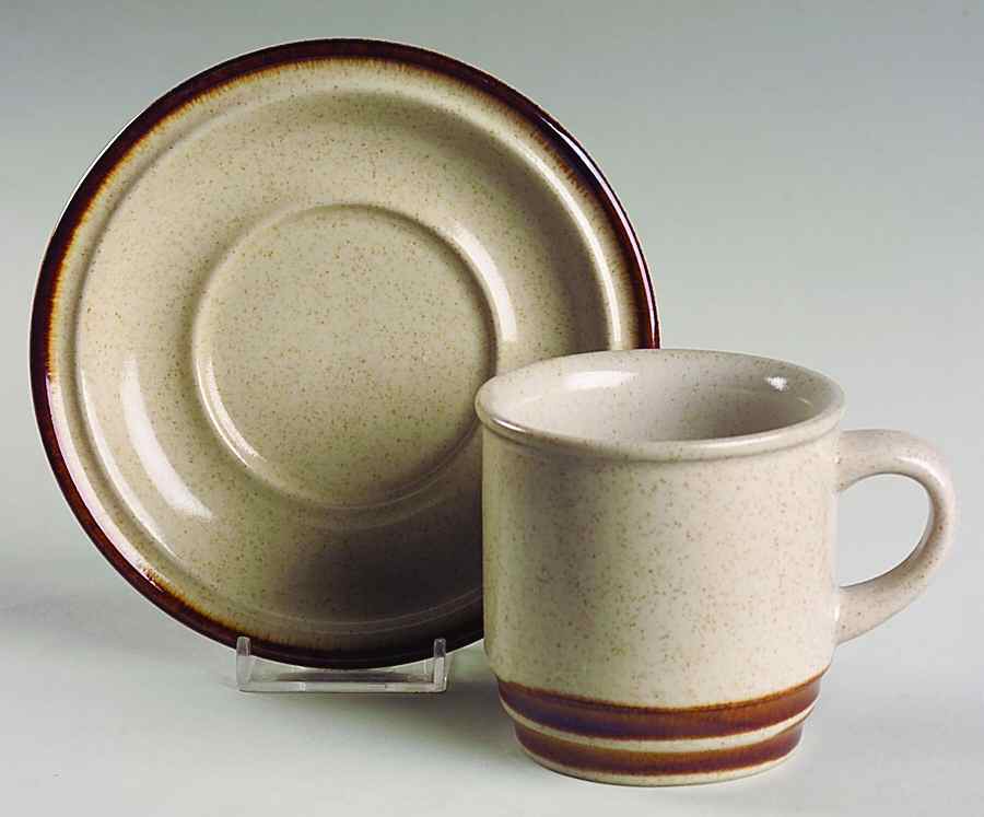 Brandy Flat Cup & Saucer Set by International-1