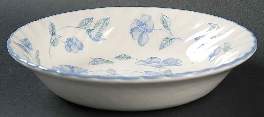 BRISTOL BLUE (Blue Trim) Coupe Cereal Bowl by International-1