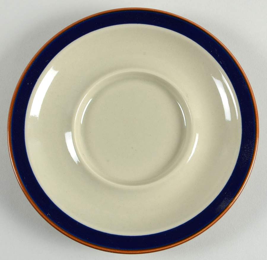 Bristol Blue (Brown Trim) Saucer by International-1