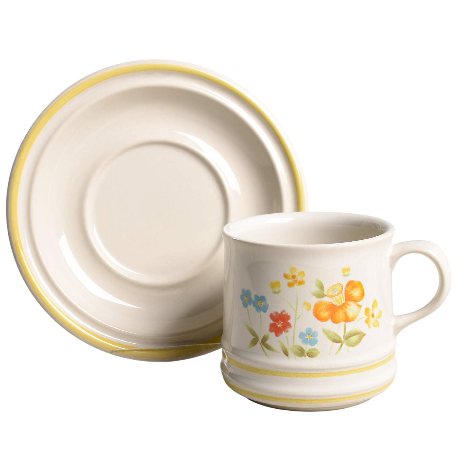 Brockton Flat Cup & Saucer Set by International-1