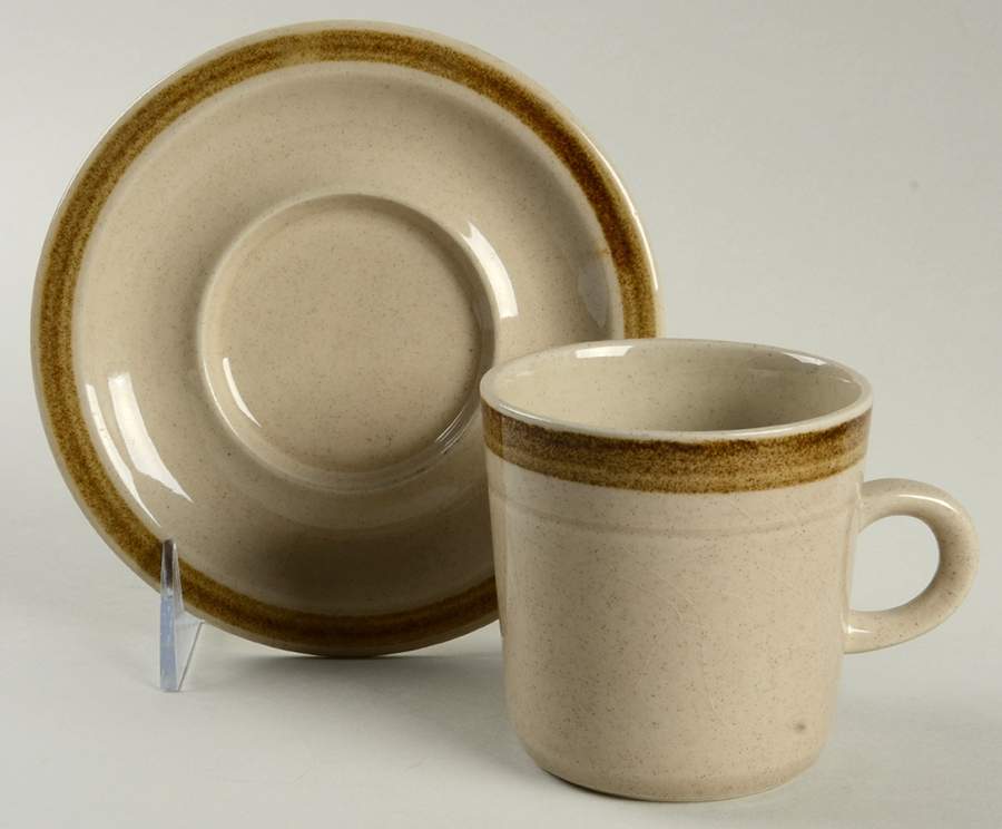 Buttercup Flat Cup & Saucer Set by International-1