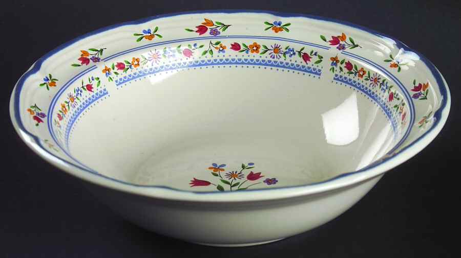 Calico Rim Cereal Bowl by International-1
