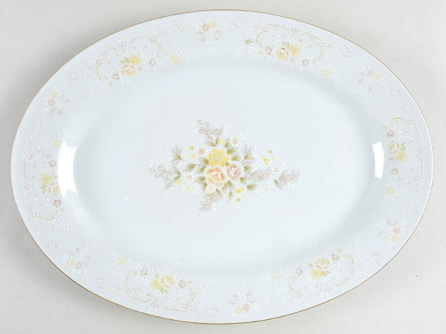 Camelia 14" Oval Serving Platter by International-1