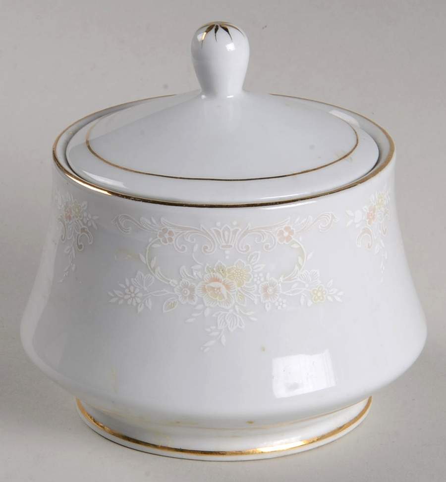 Camelia Sugar Bowl & Lid by International-1