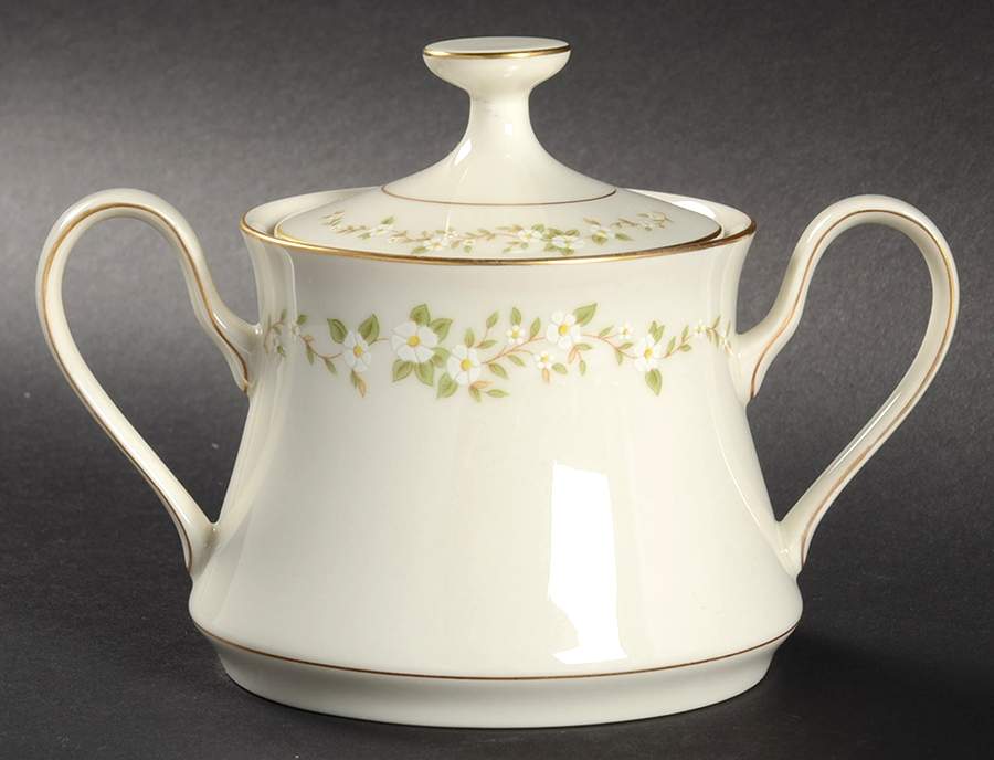 Camellia Sugar Bowl & Lid by International-1