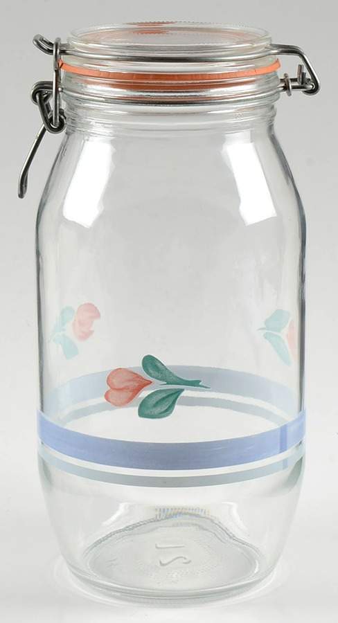Capri 10" Glassware Canister with Hinged Lid by International-1