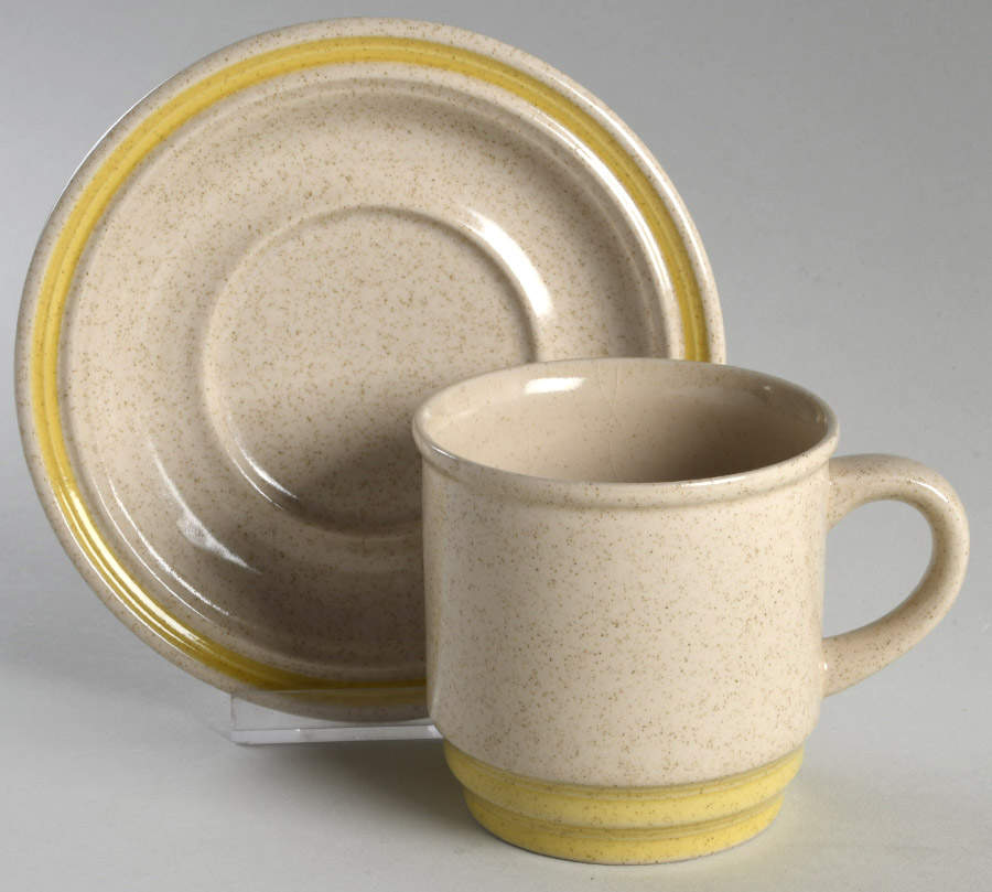 Carracas Flat Cup & Saucer Set by International-1
