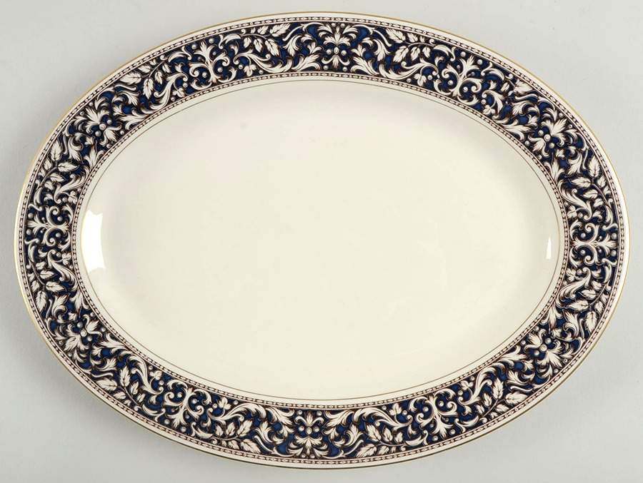 Carlyle 14" Oval Serving Platter by International-1