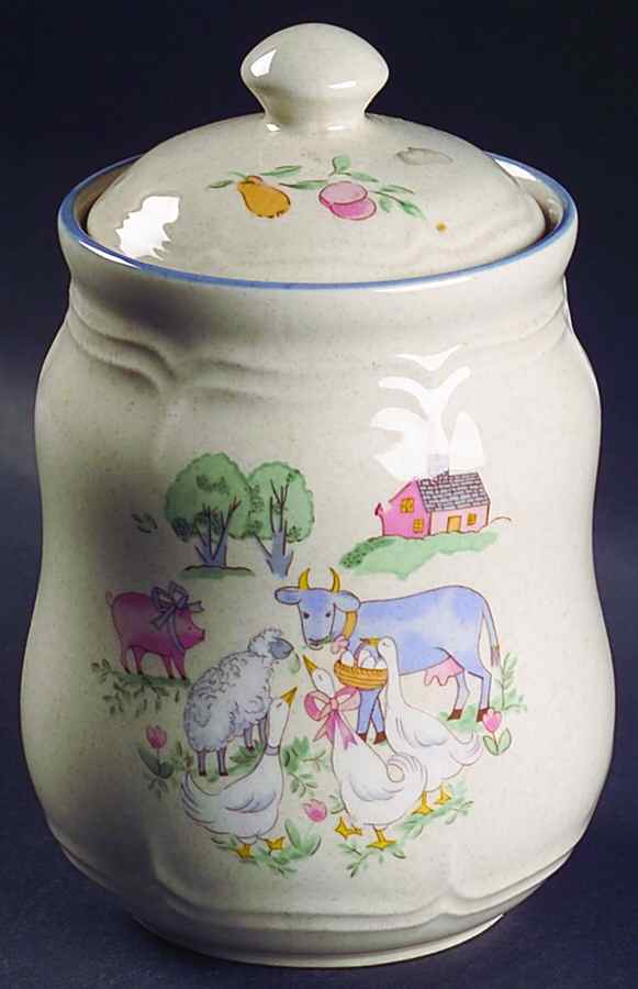 Chit Chat Medium Canister & Lid by International-1