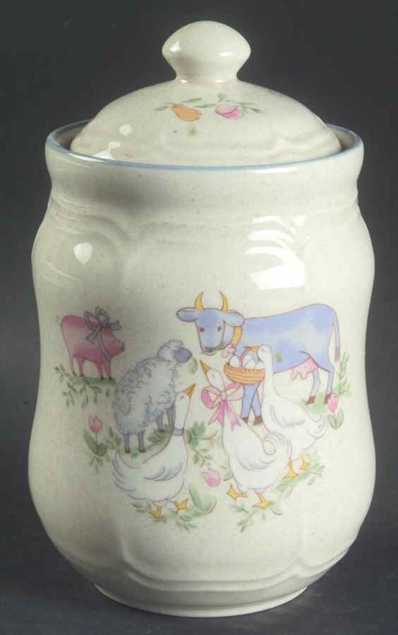 Chit Chat Small Canister & Lid by International-1