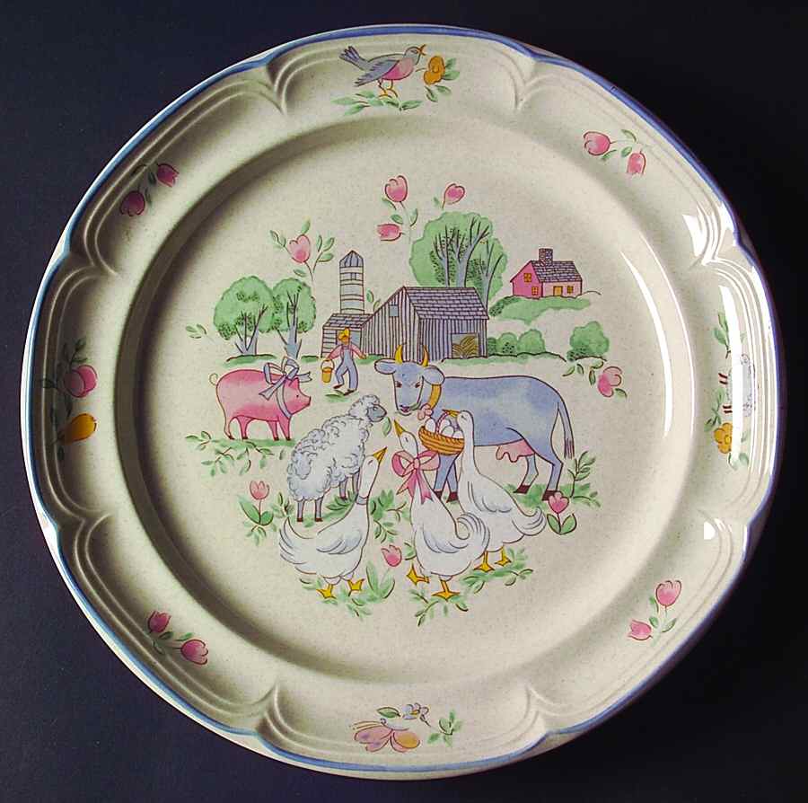 Chit Chat 12" Chop Plate (Round Platter) by International-1