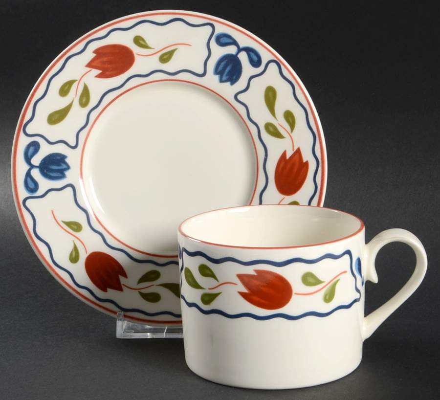 Chesapeake Flat Cup & Saucer Set by International-1