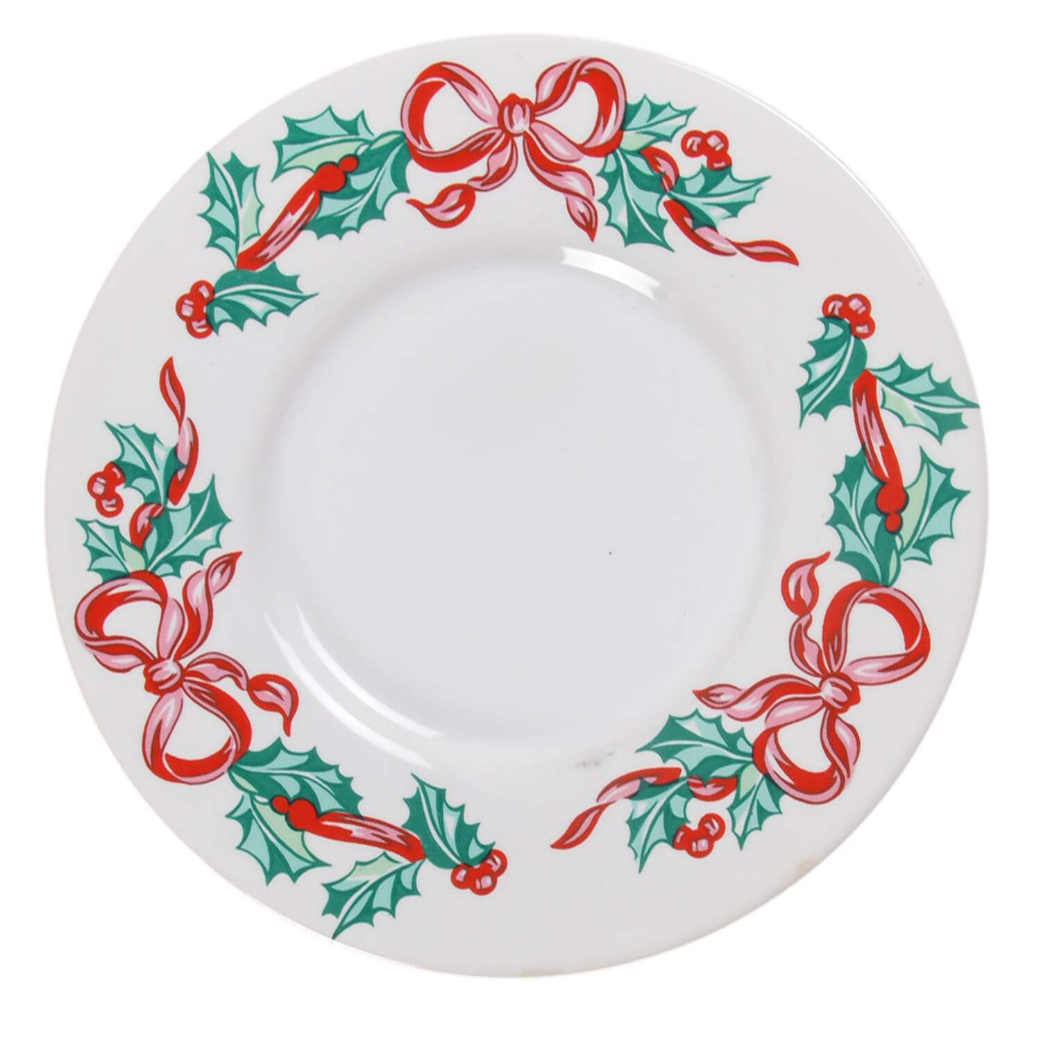 Christmas Ribbons Saucer by International-1