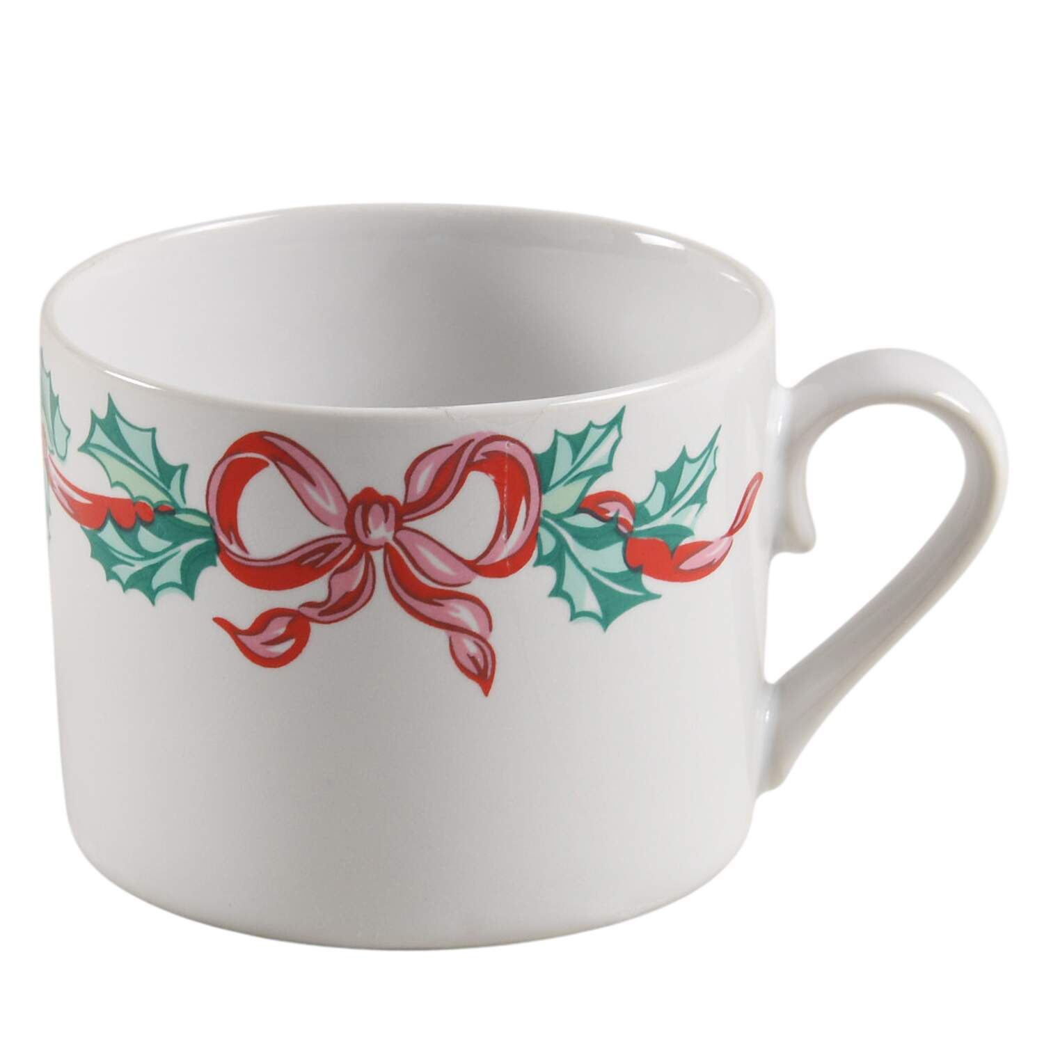 Christmas Ribbons Flat Cup by International-1