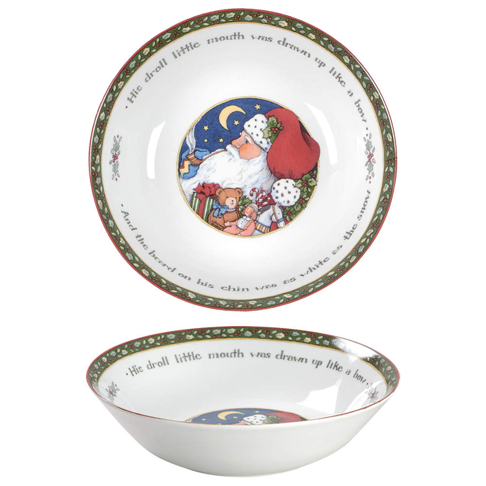Christmas Story 9" Round Vegetable Bowl by International-1