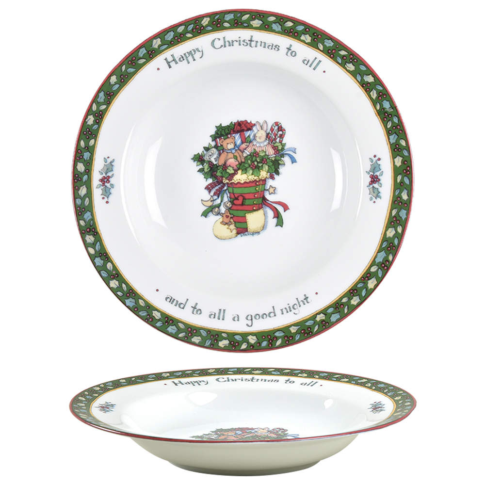Christmas Story Rim Soup Bowl by International-1