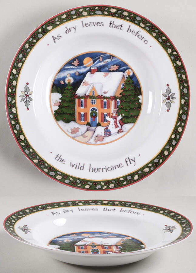 Christmas Story 9" All Purpose Serving Bowl by International-1