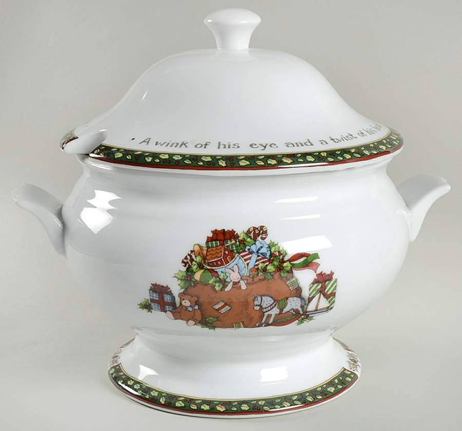 Christmas Story Tureen &  Lid by International-1