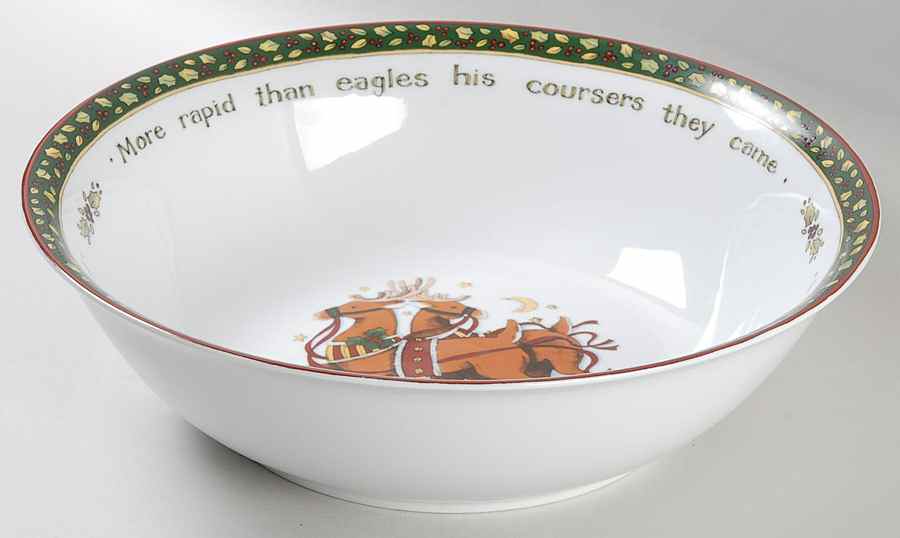 Christmas Story 12" Round Vegetable Bowl by International-1