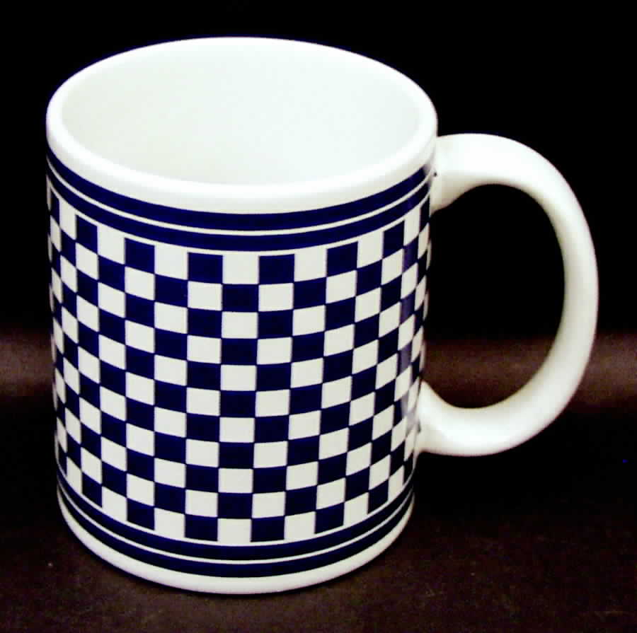 Classic Checks Blue Mug by International-1