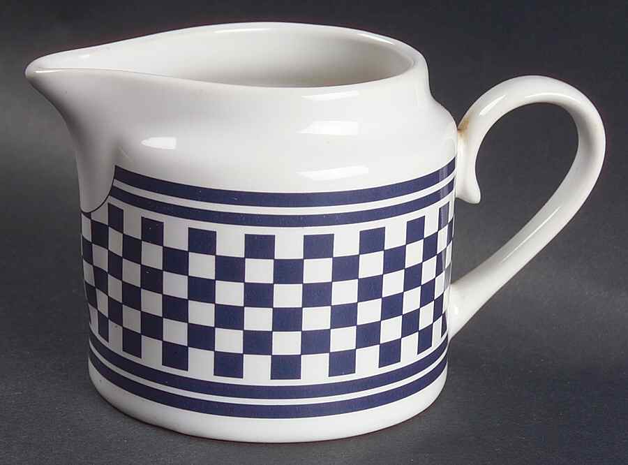 Classic Checks Blue Creamer by International-1