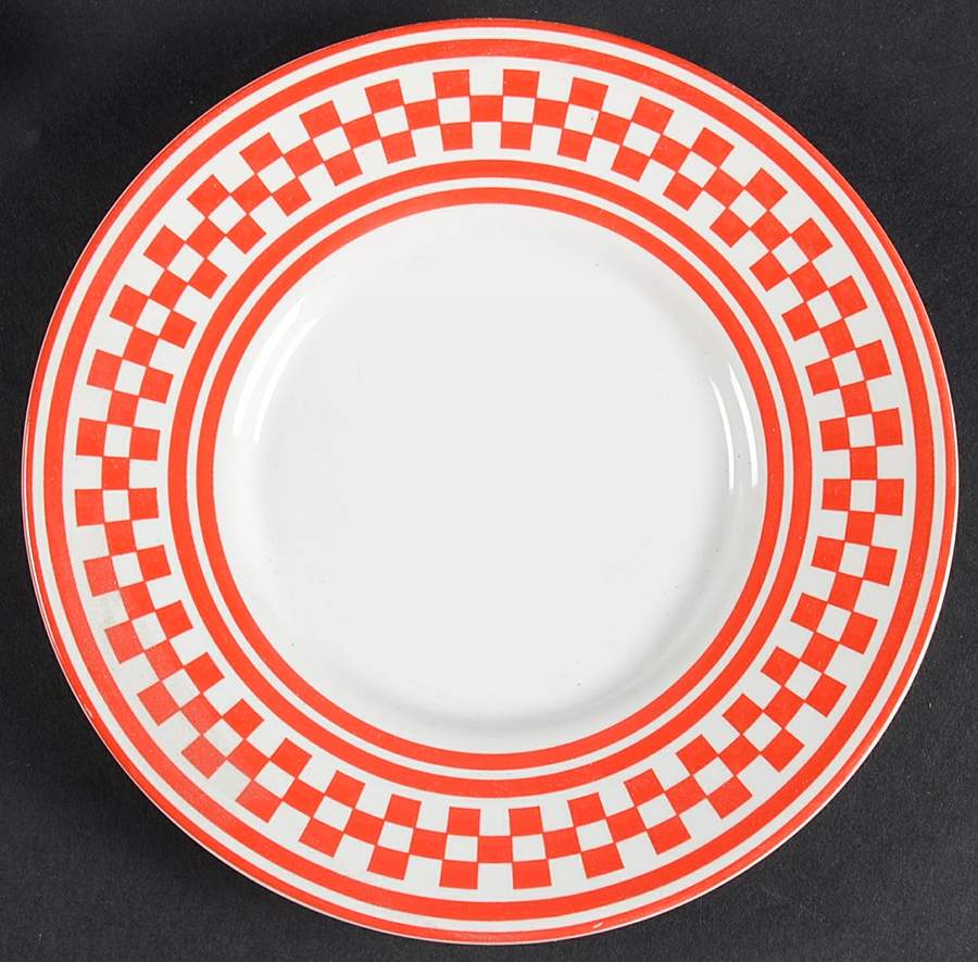 Classic Checks Red Bread & Butter Plate by International-1