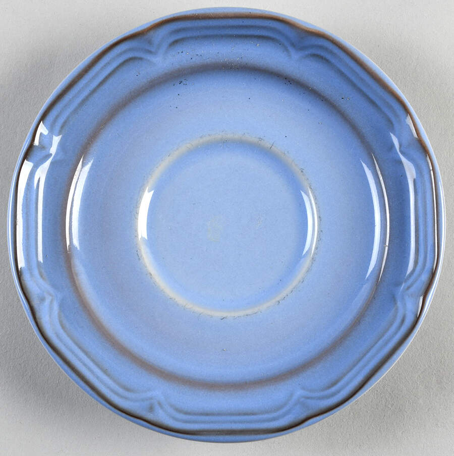 Country Blue Saucer by International-1