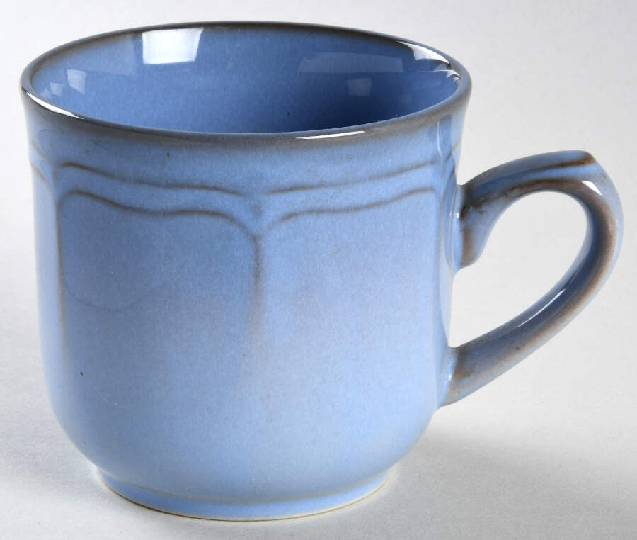 Country Blue Flat Cup by International-1