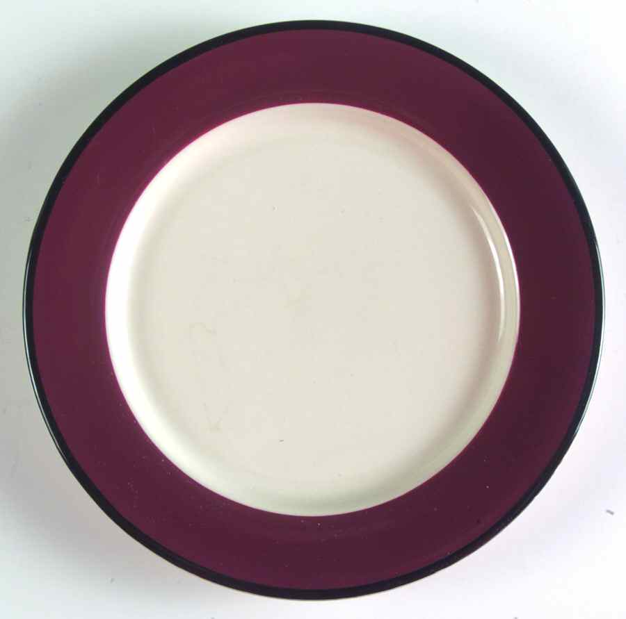 Colors of Celebration Burgundy Salad Plate by International-1