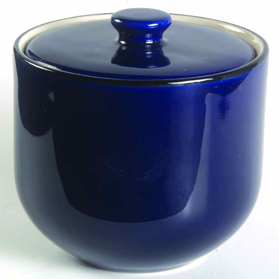 Colors of Celebration Cobalt Sugar Bowl & Lid by International-1