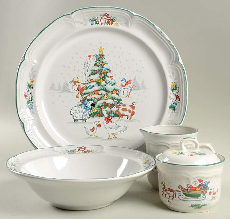 Country Christmas 5 Piece Hostess Set by International-1