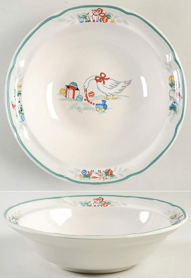 Country Christmas Coupe Cereal Bowl by International-1