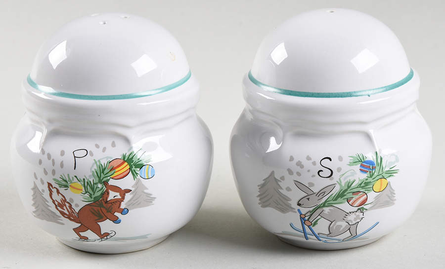 Country Christmas Salt & Pepper Set by International-1