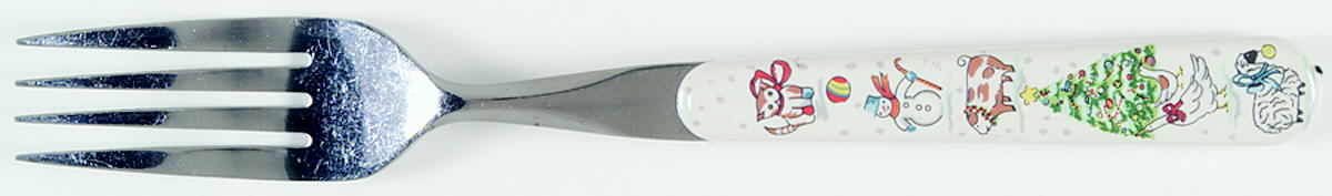 Country Christmas Dinner Fork (7 1/2" or Larger) by International-1