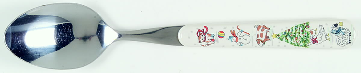 Country Christmas Place/Oval Soup Spoon by International-1