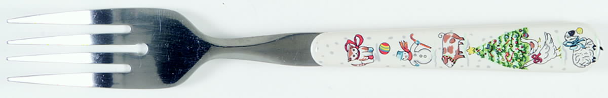 Country Christmas Individual Salad Fork by International-1