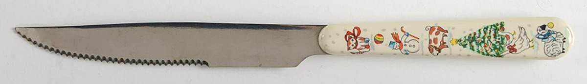 Country Christmas Individual Steak Knife by International-1