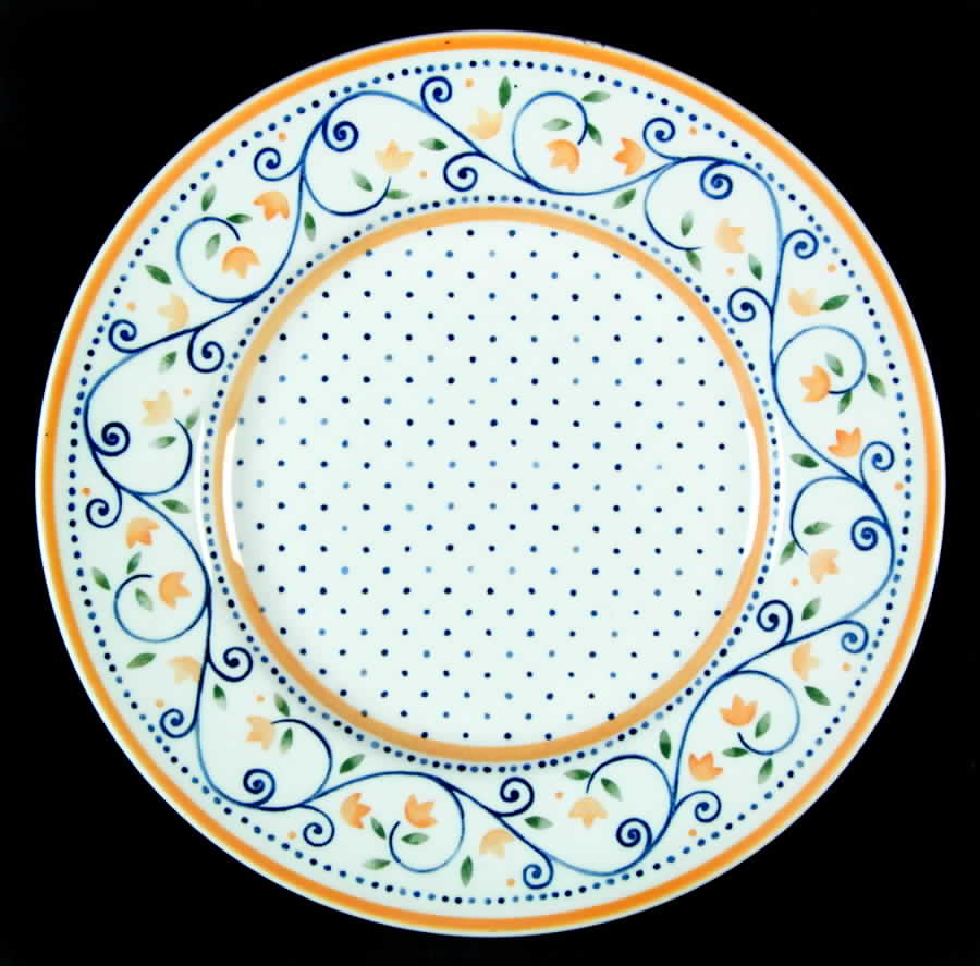 Country Dots Salad Plate by International-1
