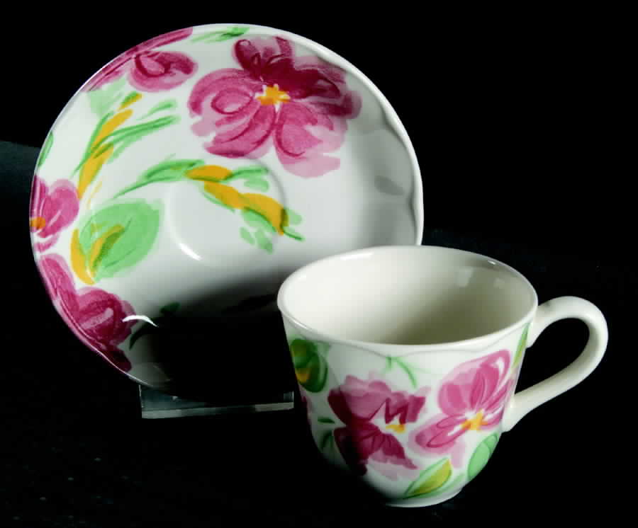 Covent Garden Flat Cup & Saucer Set by International-1