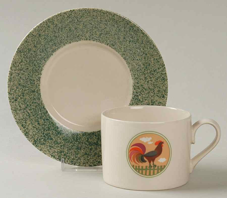 Country Inn Flat Cup & Saucer Set by International-1