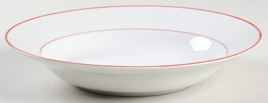 Colorworks Red Rim Soup Bowl by International-1
