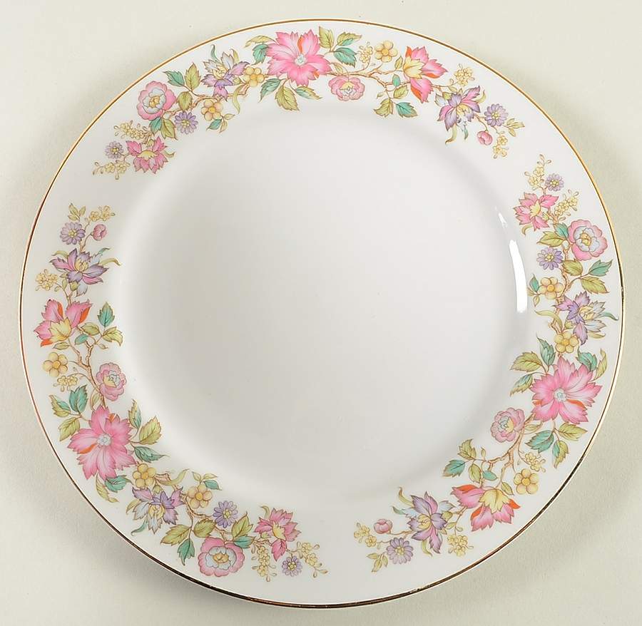 Corsage (4109, Gold Trim) Dinner Plate by International-1