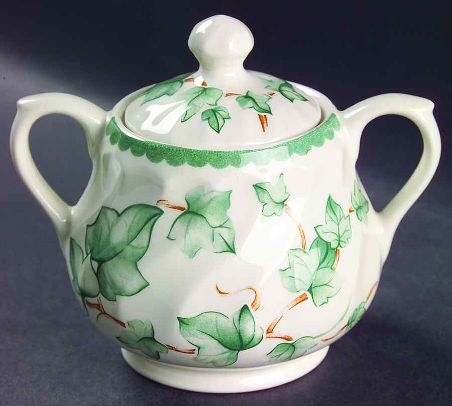 Country Vine Sugar Bowl & Lid by International-1