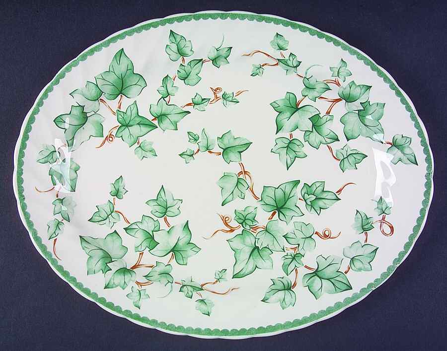 Country Vine 12" Oval Serving Platter by International-1