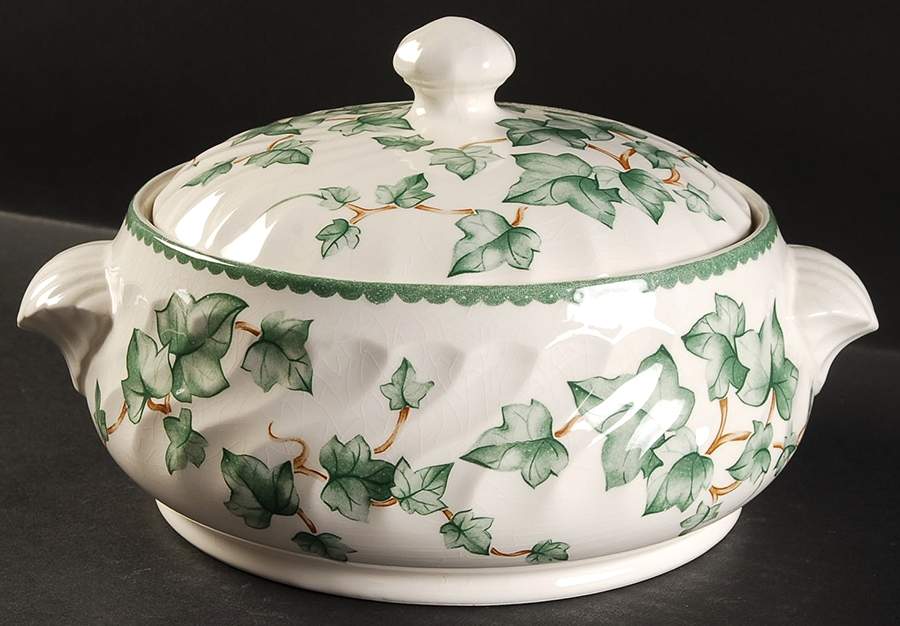 Country Vine Round Covered Vegetable by International-1