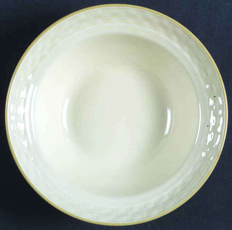 Creme De Chine Rim Cereal Bowl by International-1