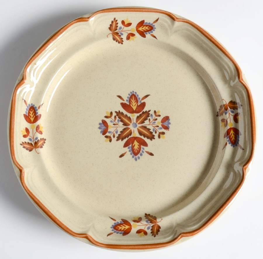 Crewel Salad Plate by International-1