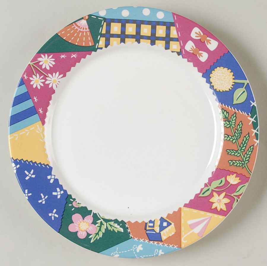Crazy Quilt Salad Plate by International-1