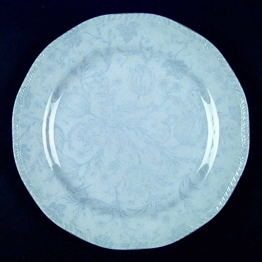 Damask Blue Dinner Plate by International-1