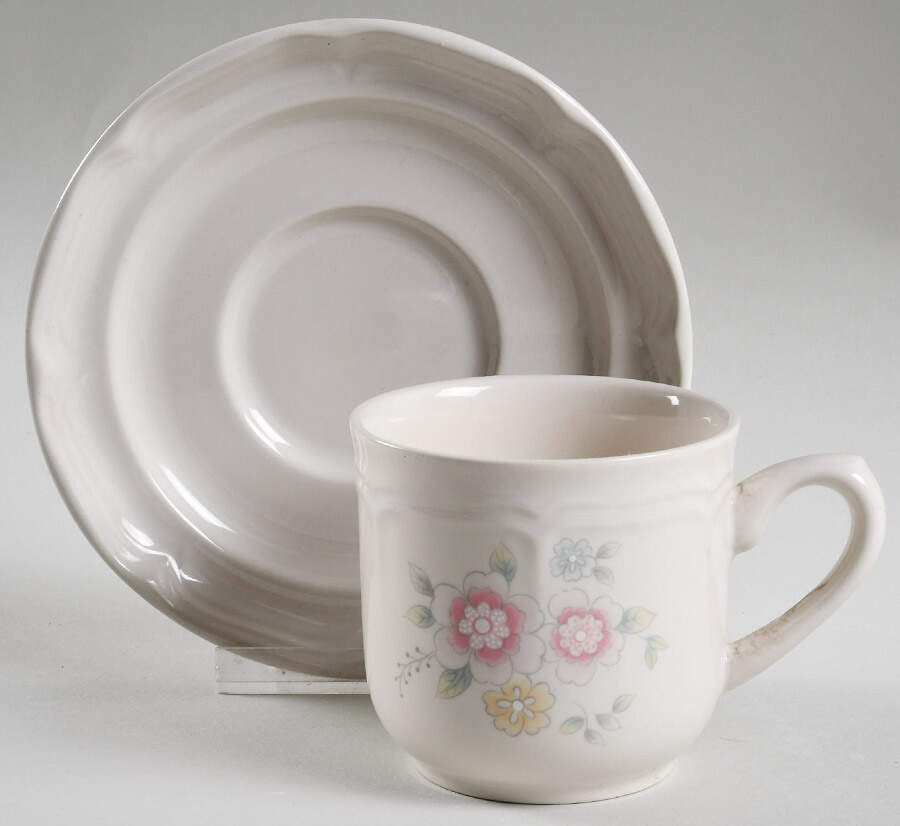 Delightful Flat Cup & Saucer Set by International-1